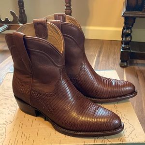 Tecovas The Casey bourbon Lizard boots 8.5 limited edition-no longer available